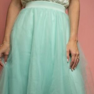 Seafoam Tulle Skirt